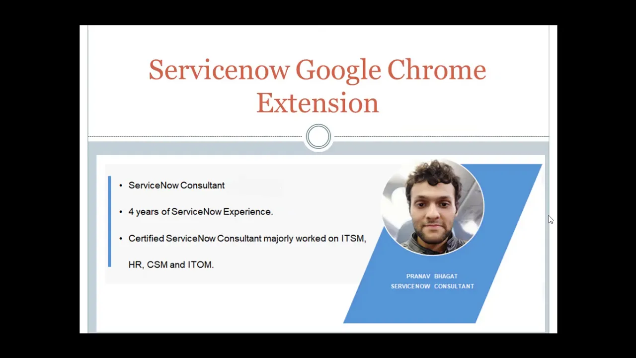 ServiceNow Google Chrome Extension