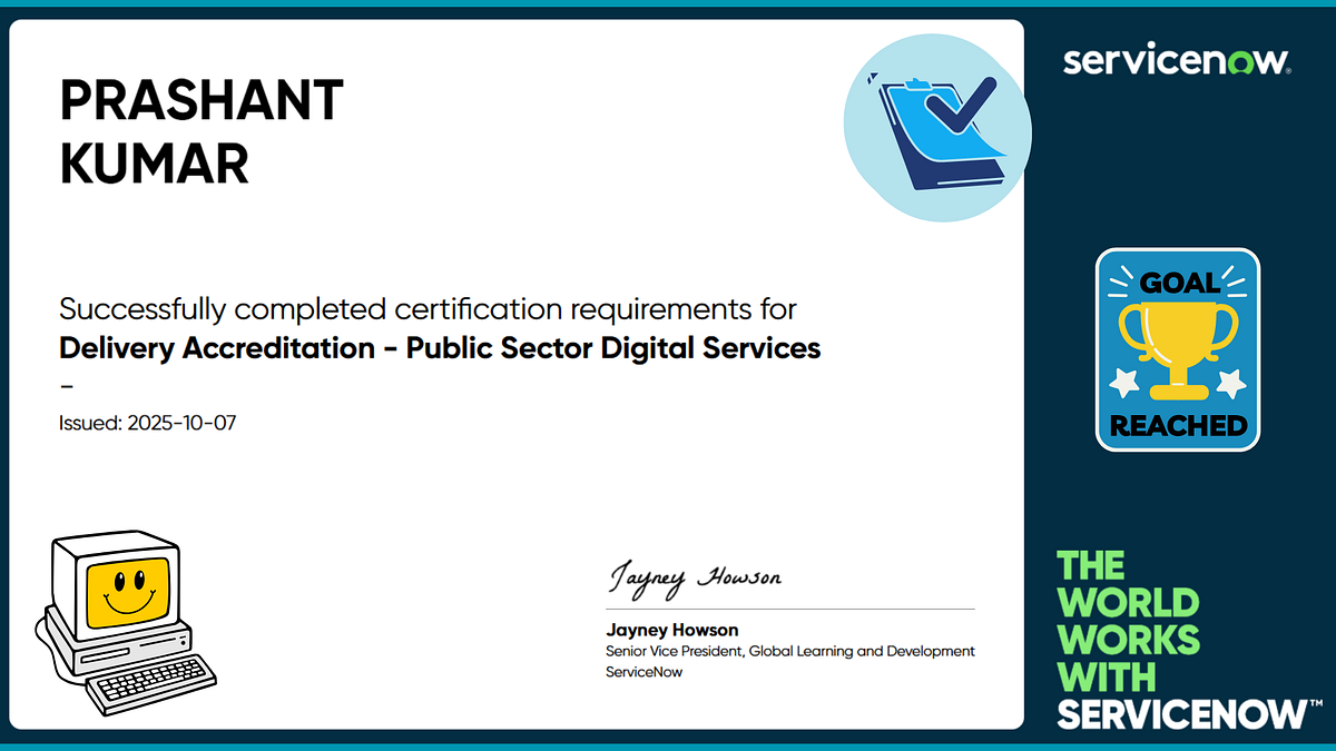 Delivery Accreditation — Public Sector Digital Services