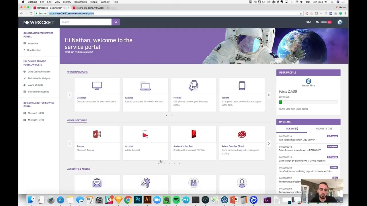 Widgets and Demo Portal from our K18 Service Portal Sessions