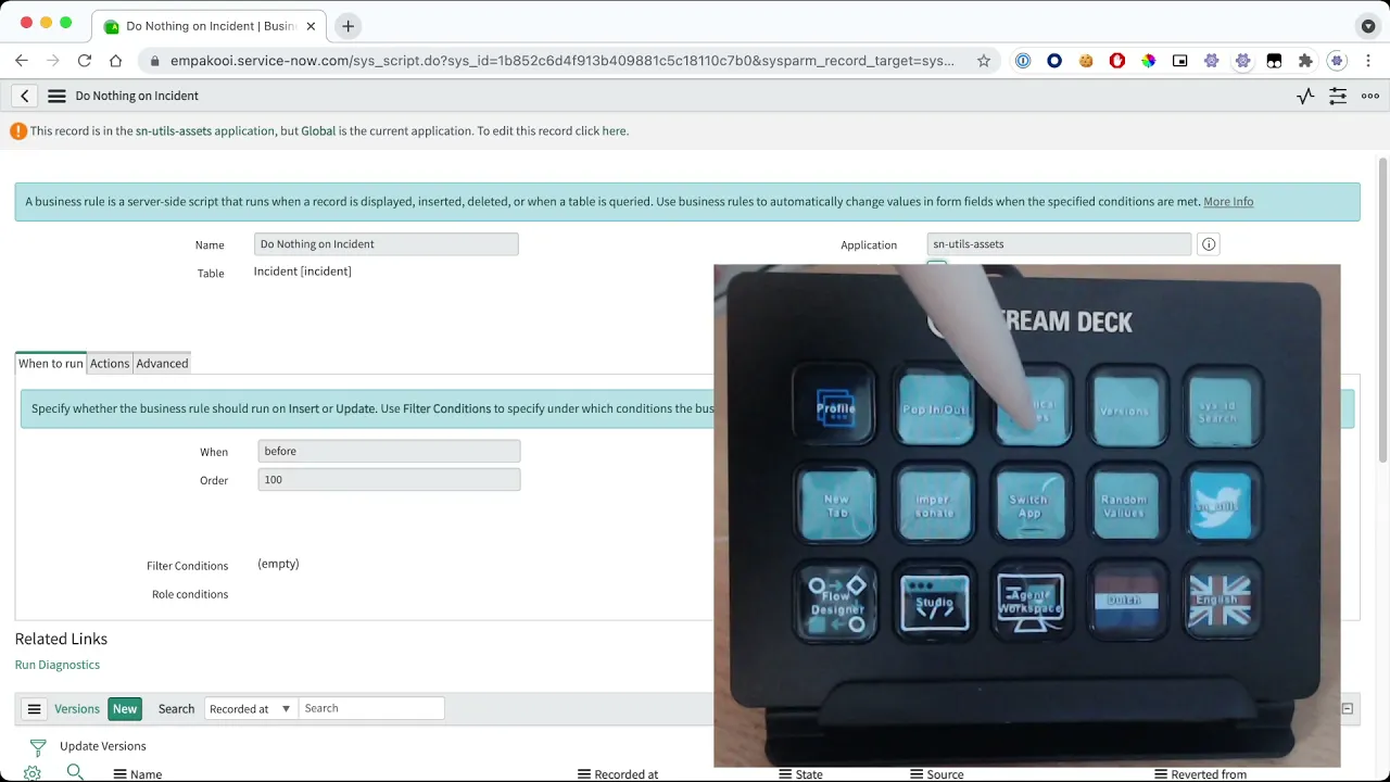 SN Utils Slashcommands Triggered via Elgato Stream Deck
