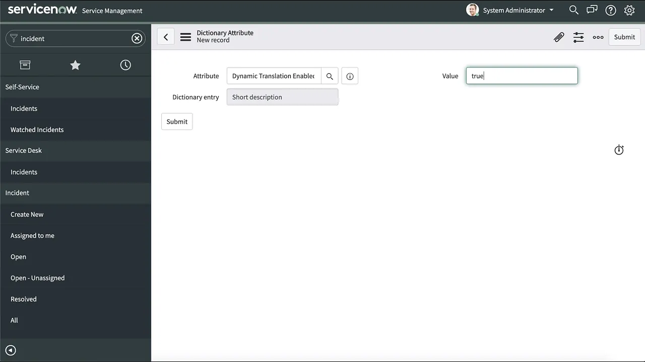 Dynamic Translation | Dynamic translation on forms and activity streams