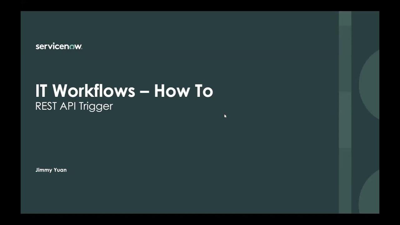 How To - Use the IntegrationHub Inbound REST API Trigger