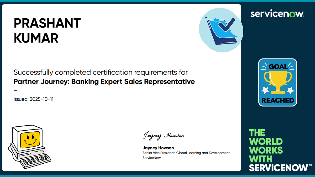 Partner Journey: Banking Expert Sales Representative Accreditation