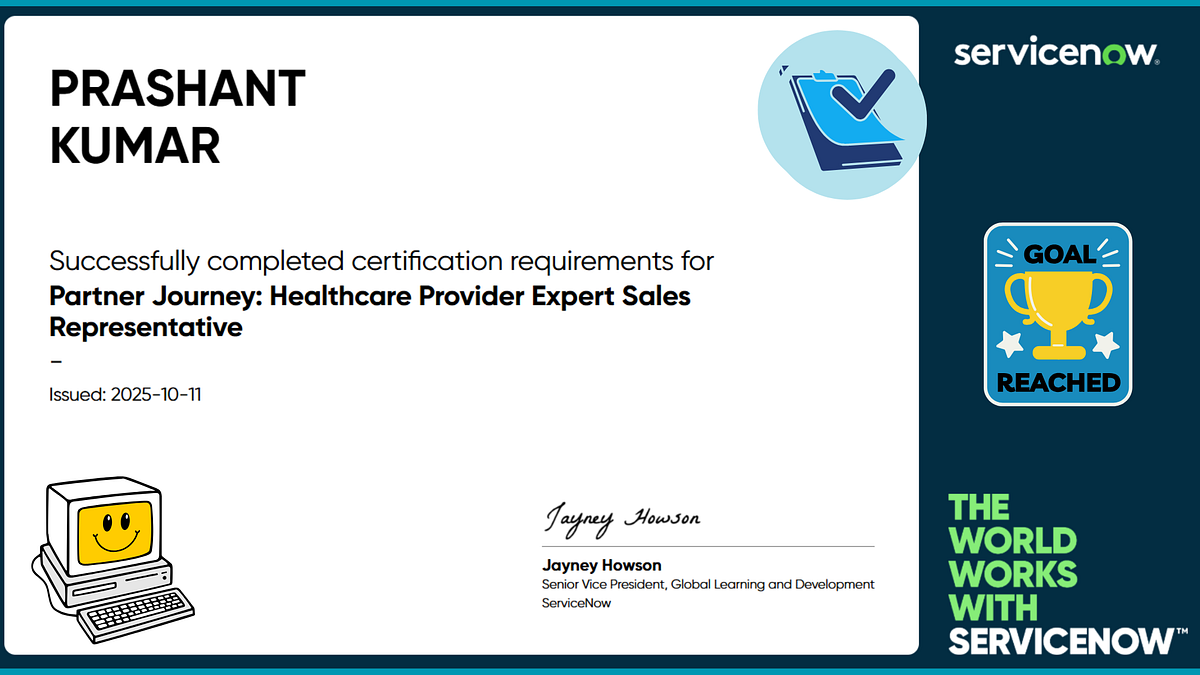 Partner Journey: Healthcare Provider Expert Sales Representative Accreditation