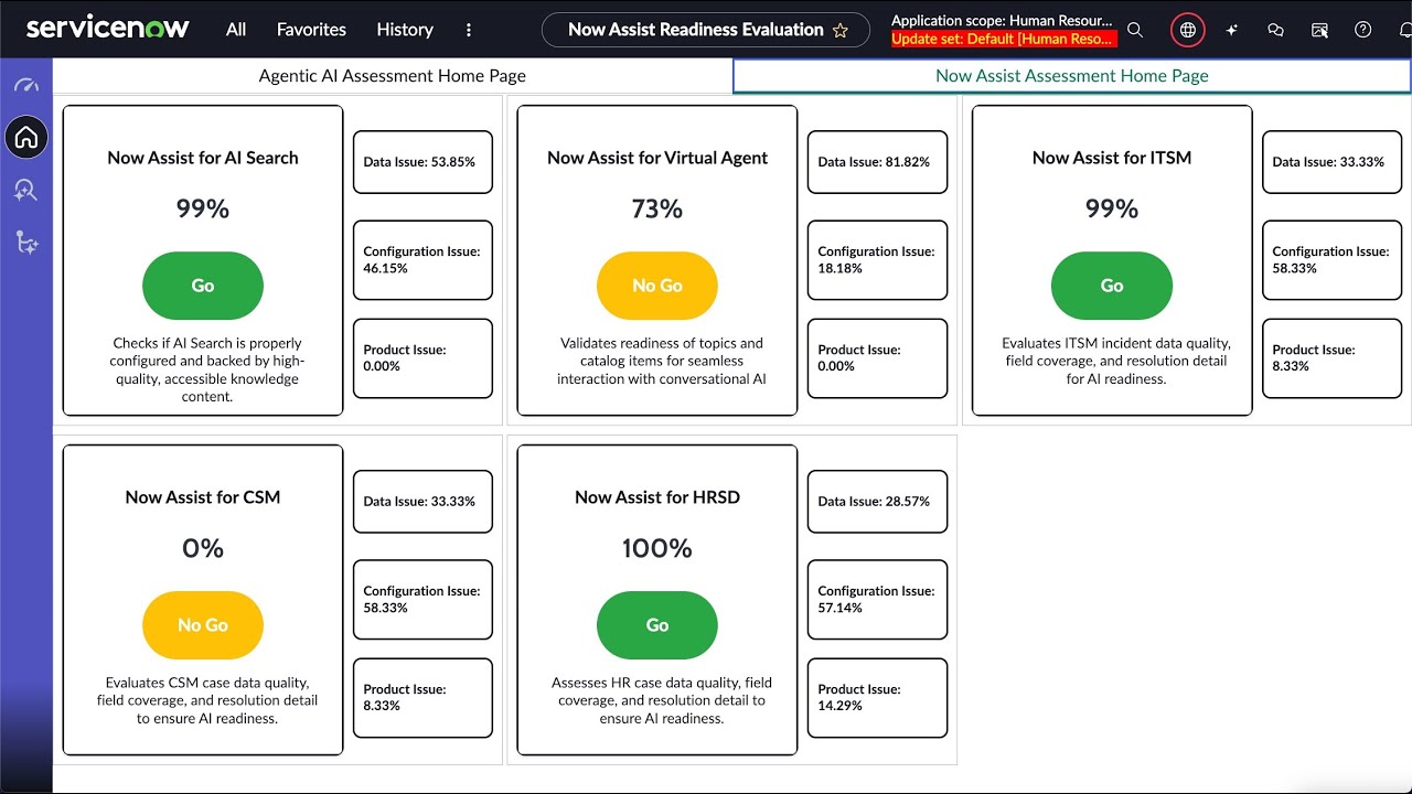 Now Assist Readiness Evaluation (NARE) demo