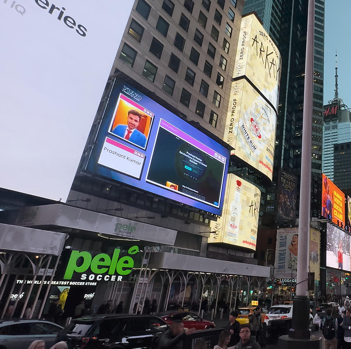 ✨ Dream Turned Reality! ✨ Featured on the Times Square Billboard in New York City