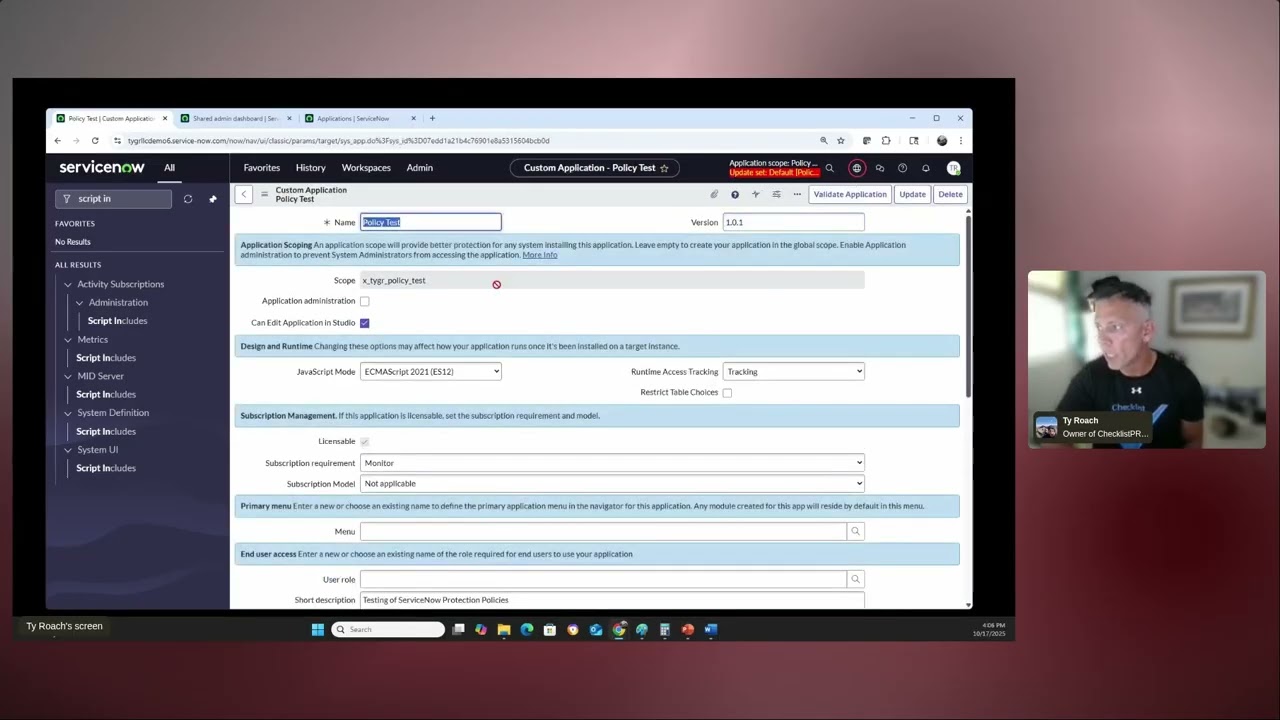 ServiceNow Protection Policies  - Protecting Your Intellectual Property