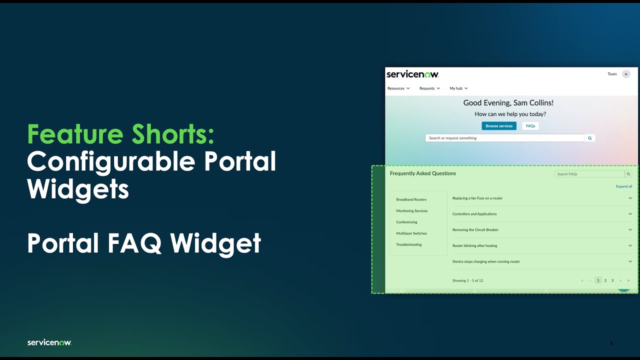 Configurable Portal Widgets: Portal FAQ Widget