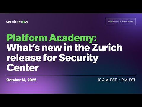 What’s New in Zurich: Security Center
