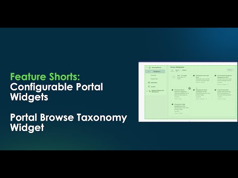 Configurable Portal Widgets: Portal Browse Taxonomy Widget