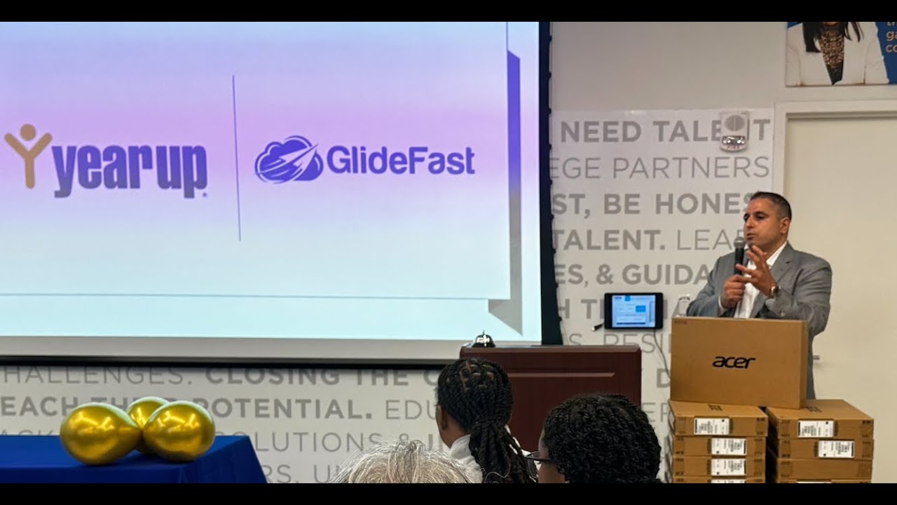 GlideFast Donates 1 Laptop to Every Graduate at Year Up and $50,000 to the Nonprofit