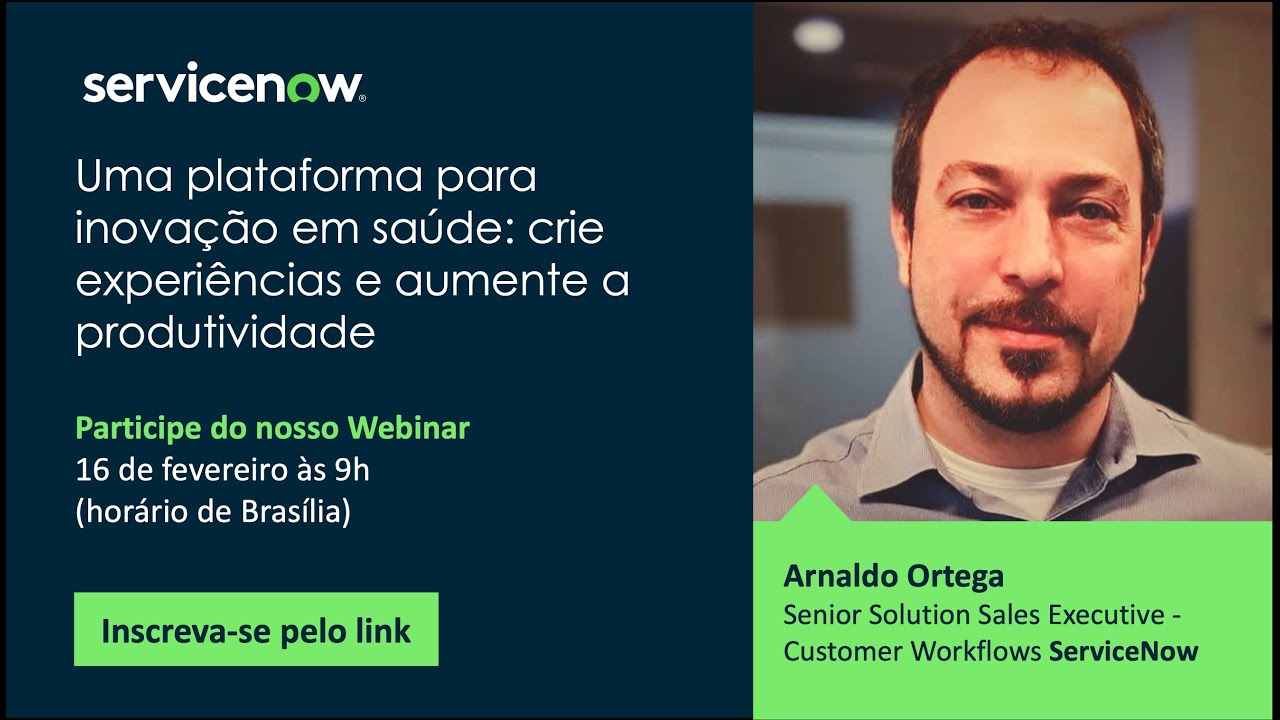 Webinar Health: uma plataforma para inovação em Saúde: crie experiências e aumente a produtividade