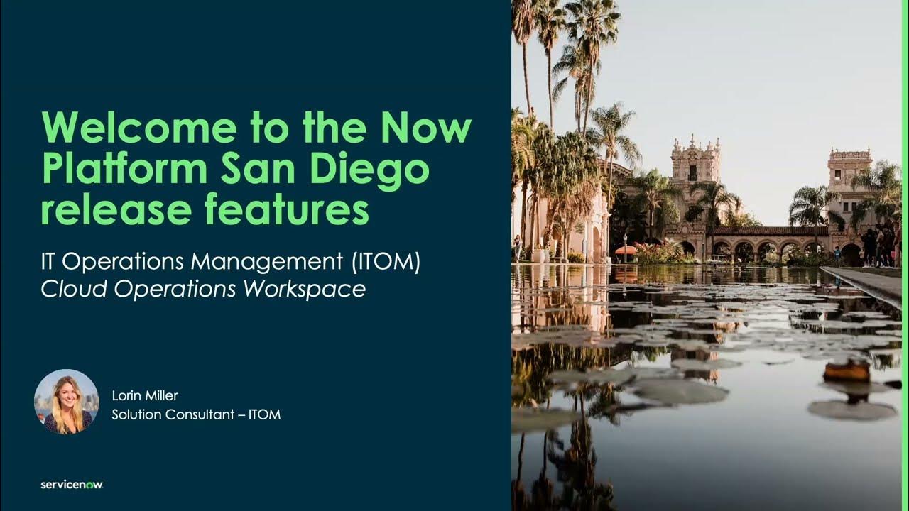 Technology Workflow - San Diego Release - ITOM - Cloud Operations Workspace