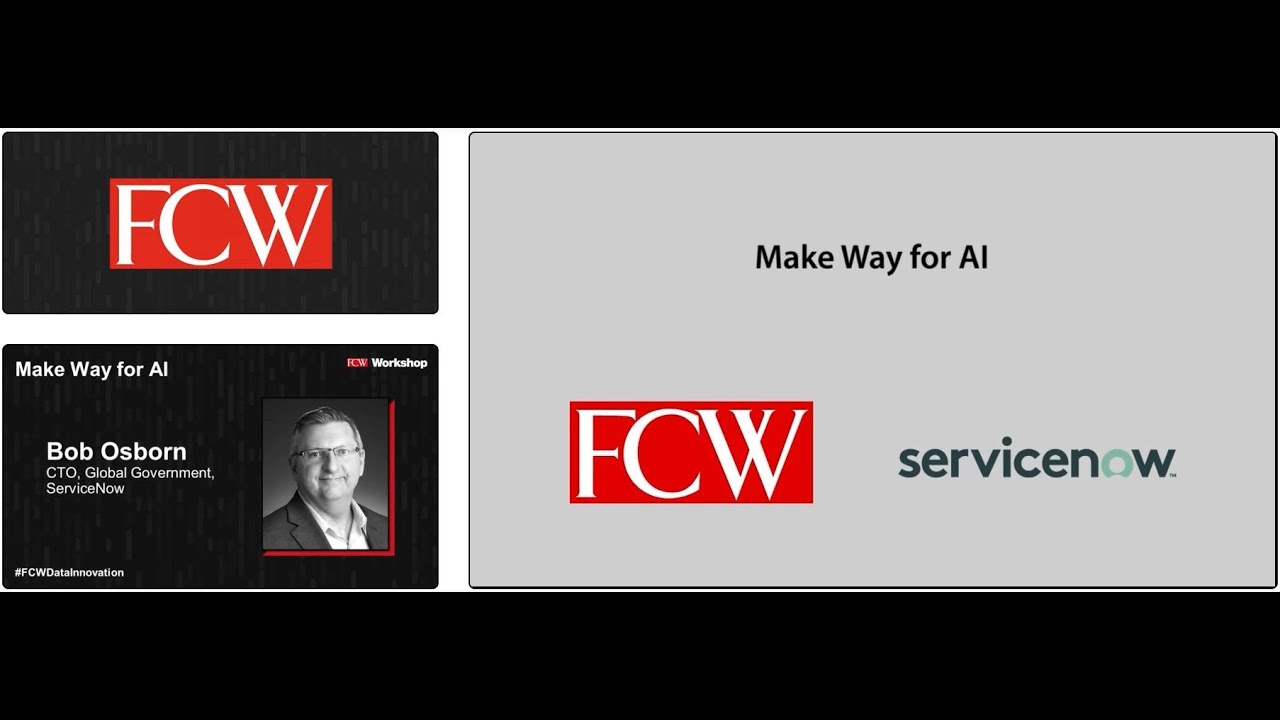 FCW Data Innovation Workshop - Make Way for AI