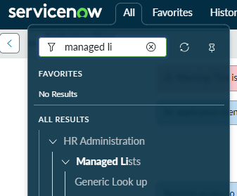 The Generic Look Up table