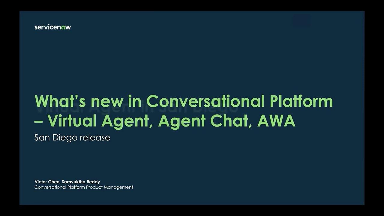 What's New in Conversational Platform for San Diego