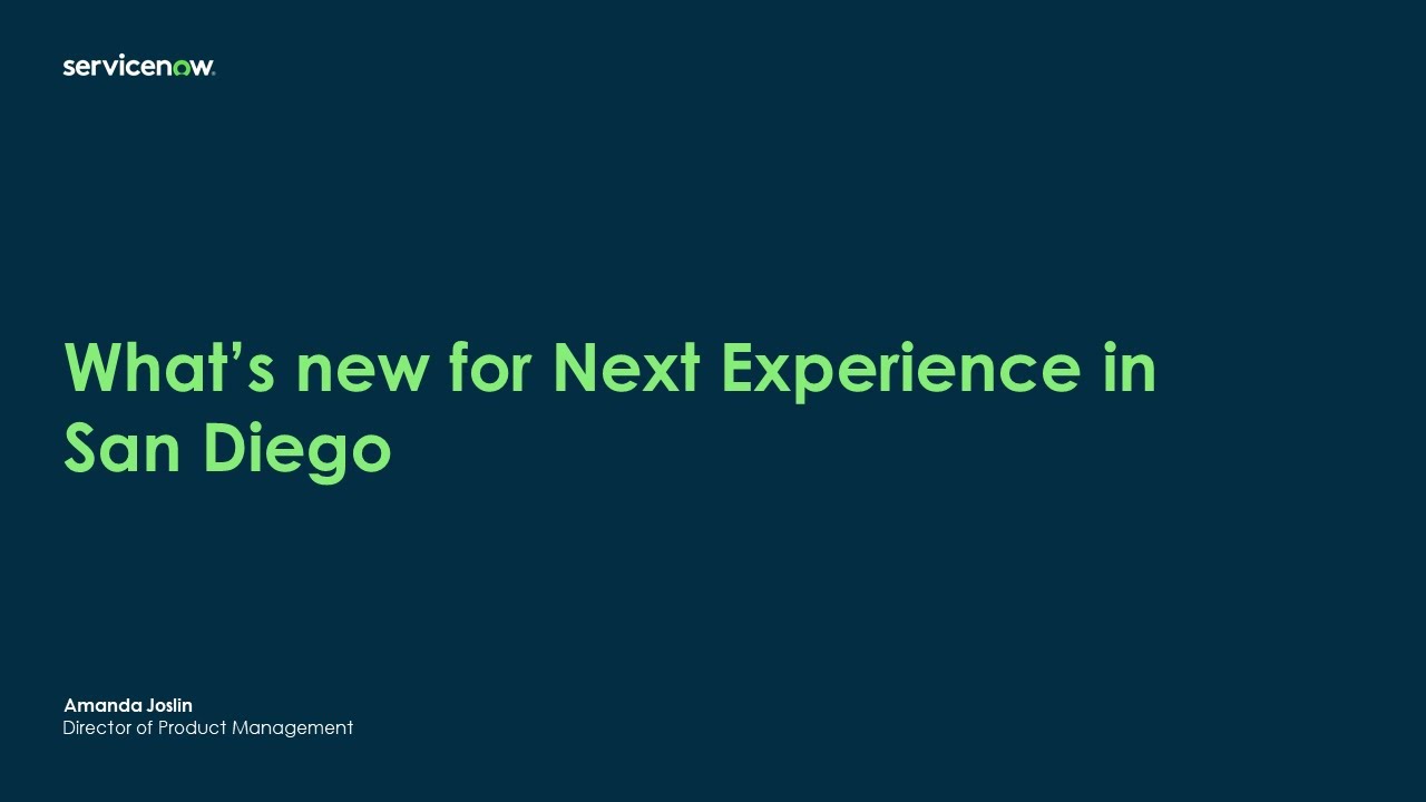 Platform Academy Session #16 - March 31st, 2022 - What's new in San Diego for Next Experience?