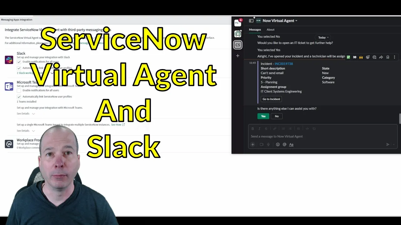 ServiceNow Virtual Agent and Slack
