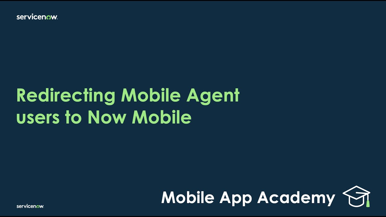 Redirecting Mobile Agent users to Now Mobile