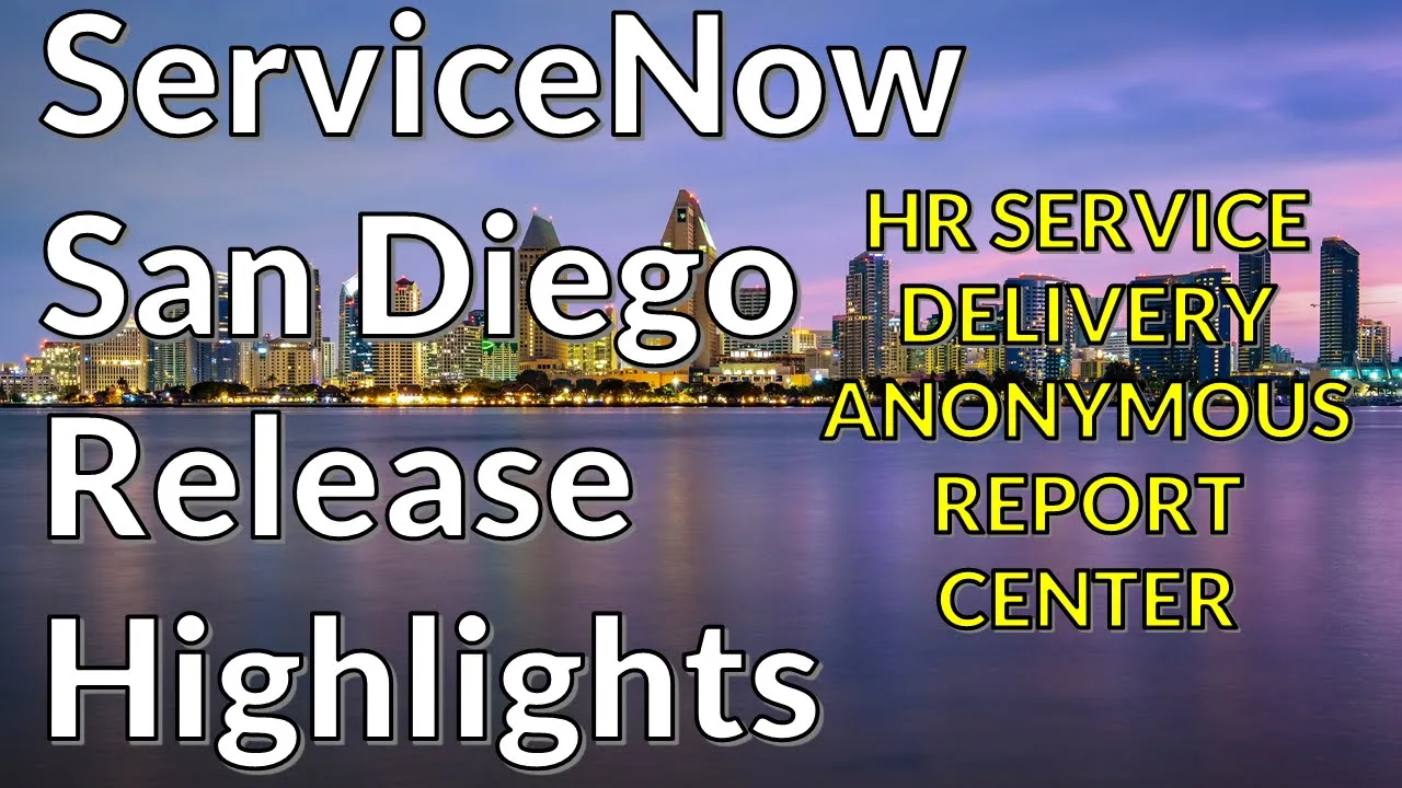 ServiceNow San Diego - HR Service Delivery - Anonymous Report Center