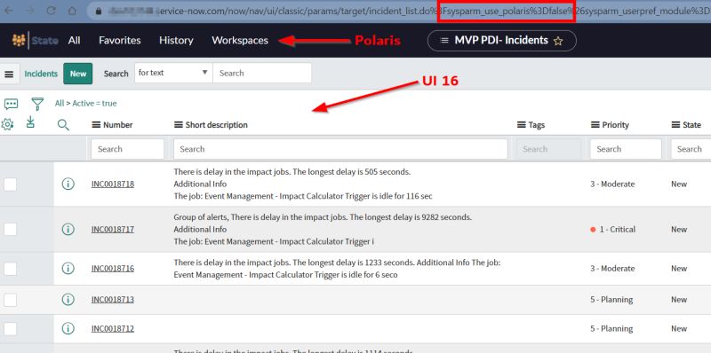 Maik Skoddow on LinkedIn: Nice gimmick: By using the URL parameter "sysparm_use_polaris=false" on…