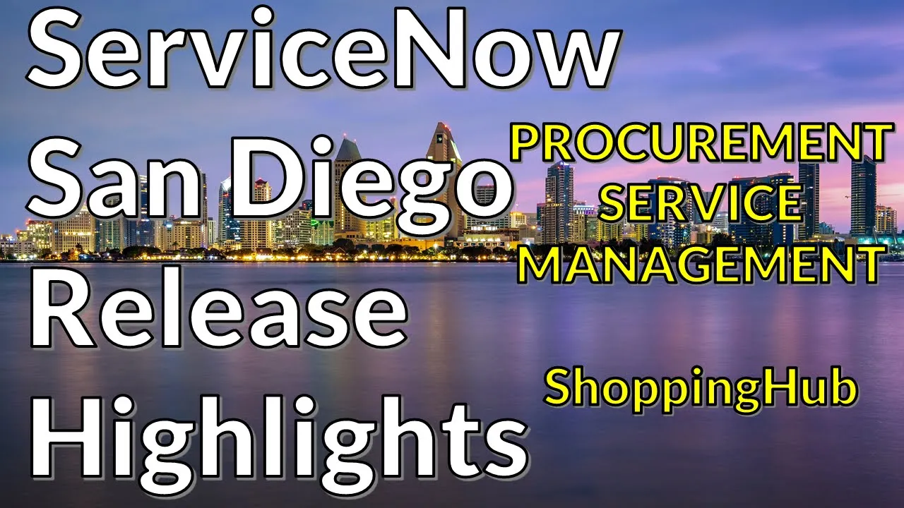 ServiceNow San Diego - Procurement Service Management - ShoppingHub