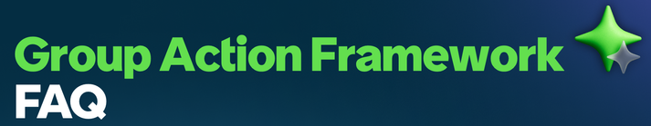 Group Action Framework (GAF) FAQ