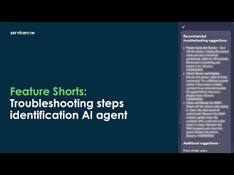 CSM AI Agent: Troubleshooting Steps Identification