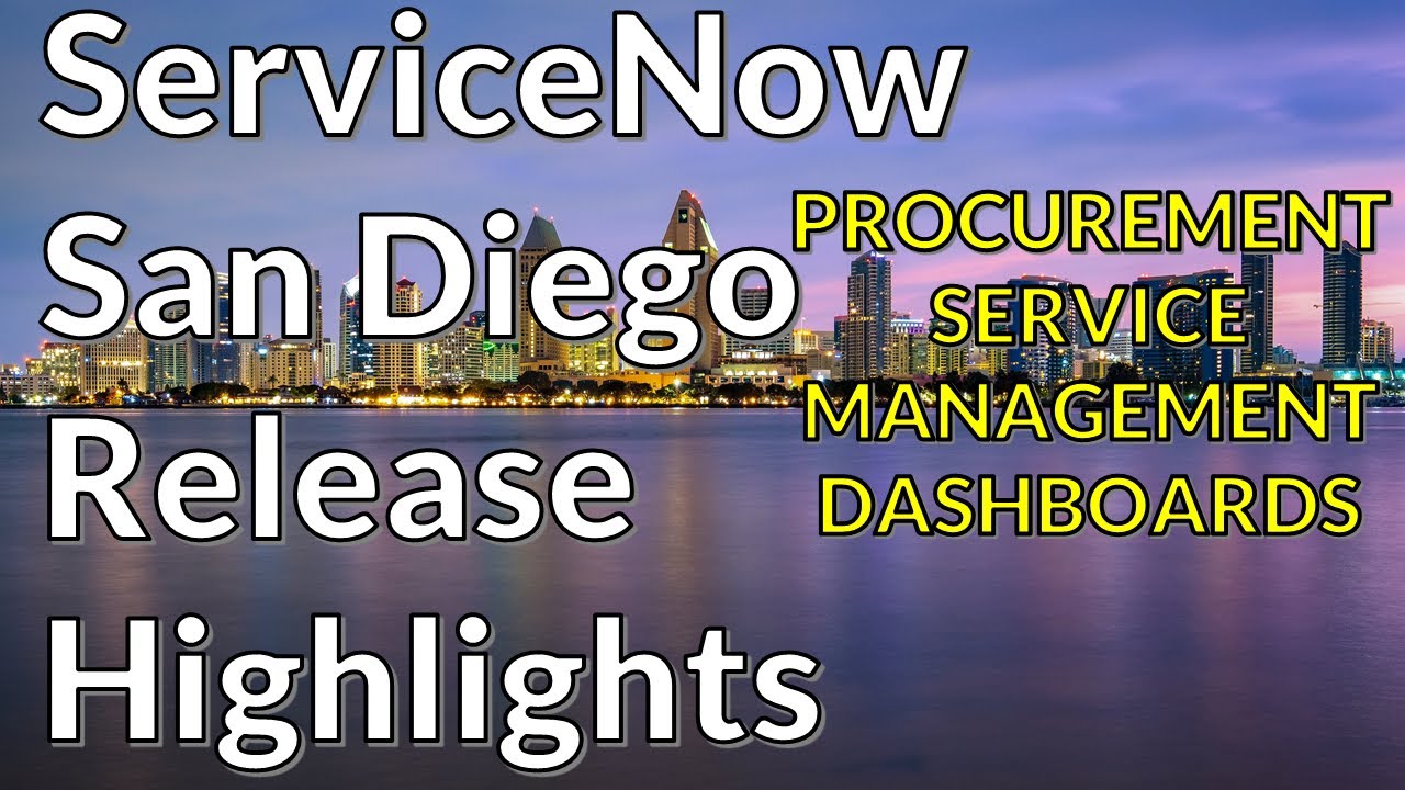 ServiceNow San Diego - Procurement Service Management Dashboards