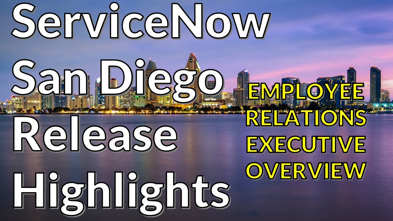 ServiceNow San Diego - Employee Relations Executive Overview Dashboard