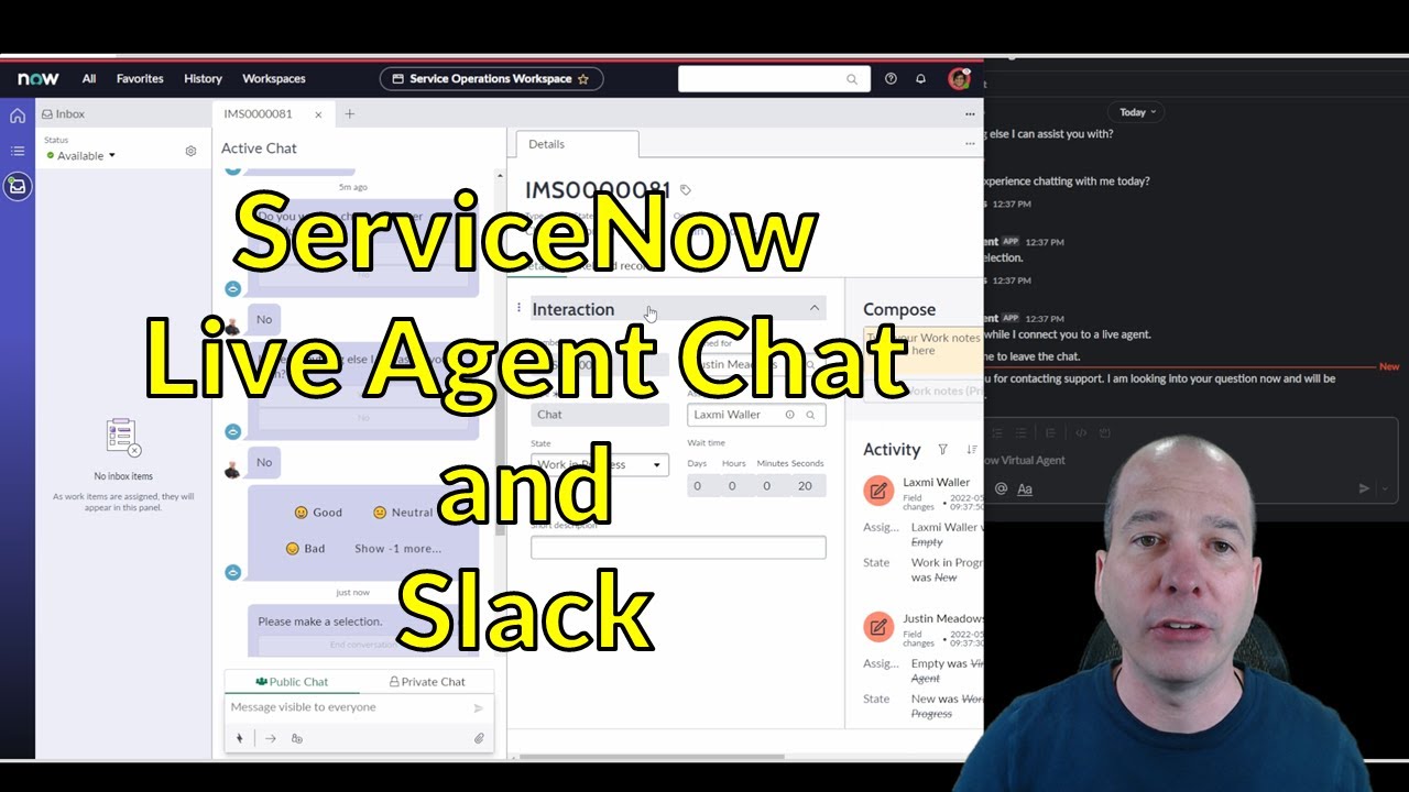 ServiceNow Live Agent Chat and Slack