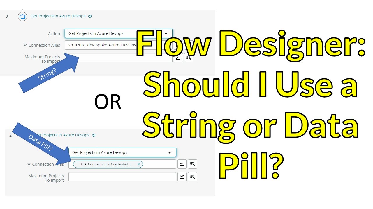 Flow Designer: Should I Use a String or Data Pill (record)?