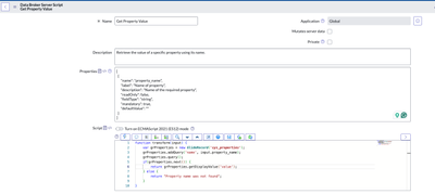 How to Create a Data Broker Server Script to Retrieve a Specific Property Value