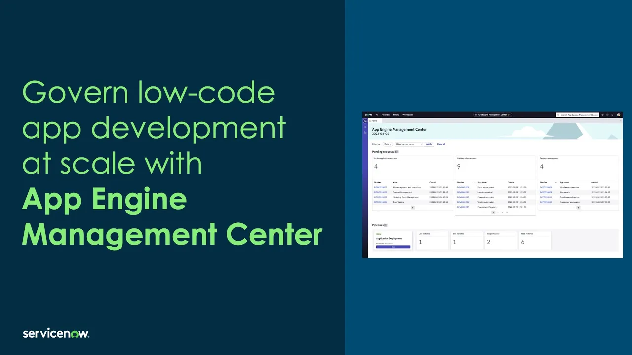 Govern low-code app development at scale with App Engine Management Center