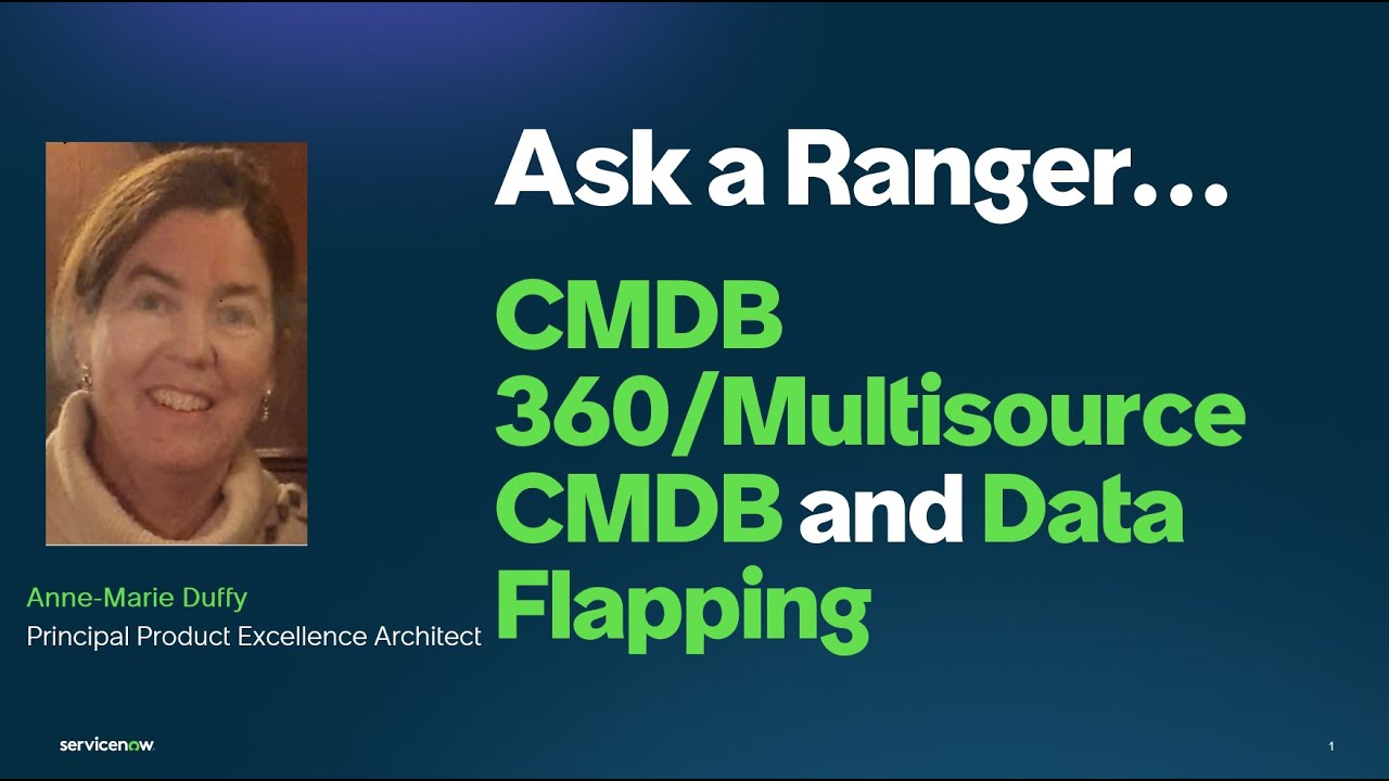 CMDB 360/Multisource CMDB and Data Flapping