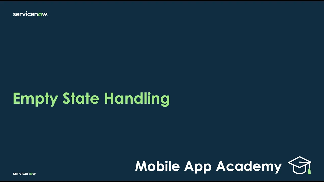 Mobile App Academy: Empty State Handling