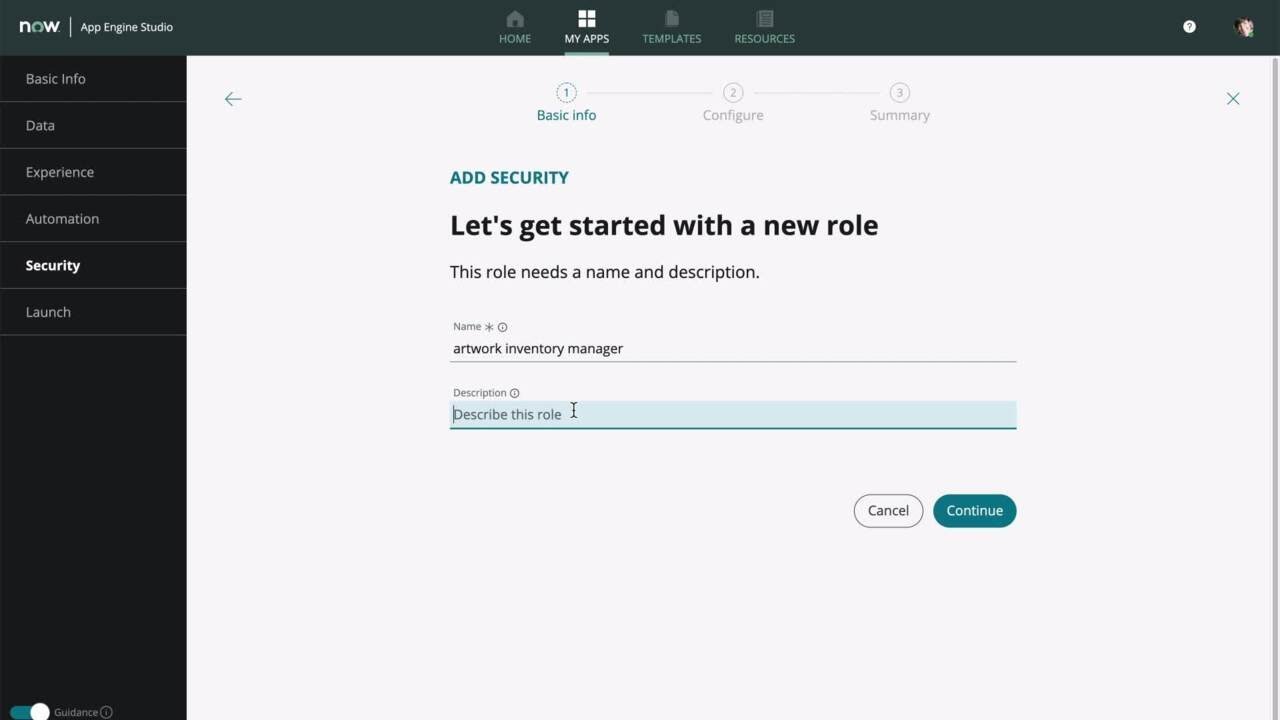 App Engine Studio | Adding security in App Engine Studio, UI Builder, and Catalog Builder