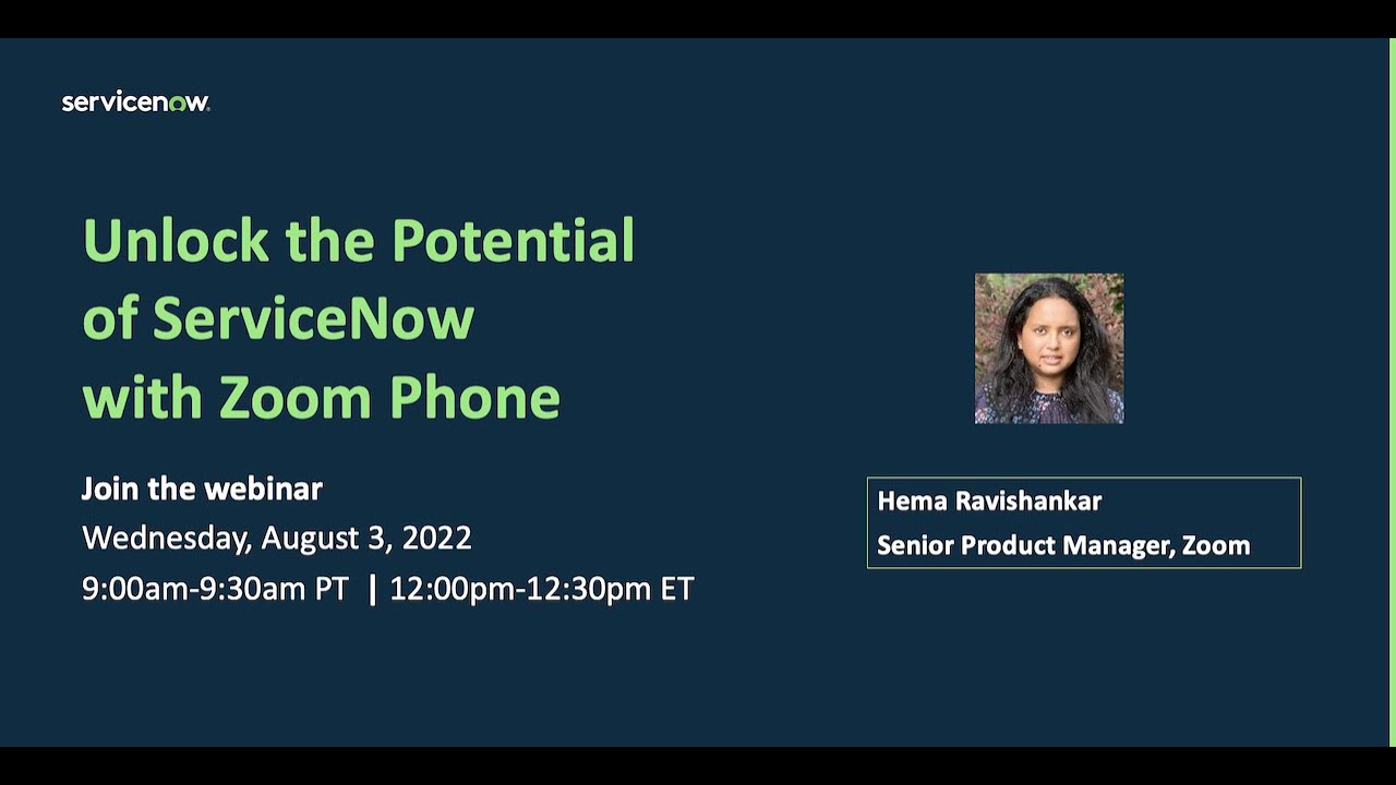 Unlock the Potential of ServiceNow with Zoom Phone
