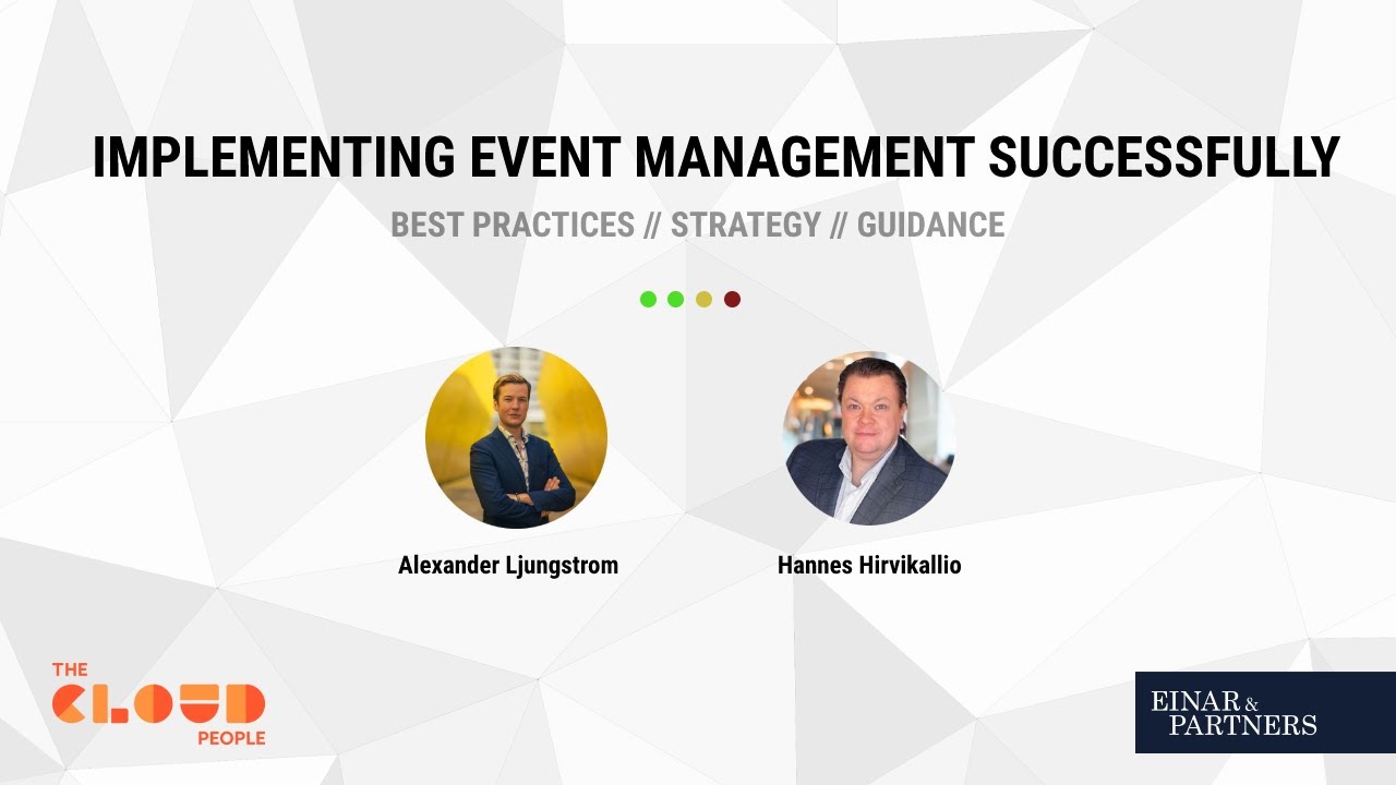 Implementing ServiceNow Event Management - Best Practices & Guide (ITOM)