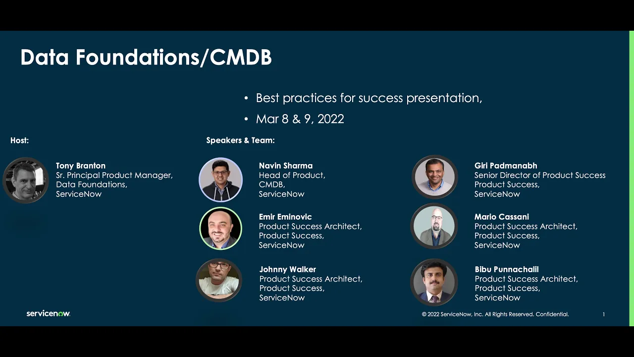 CMDB Best Practices session