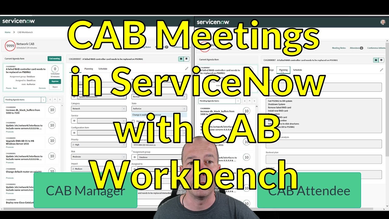 CAB Meetings in ServiceNow with CAB Workbench