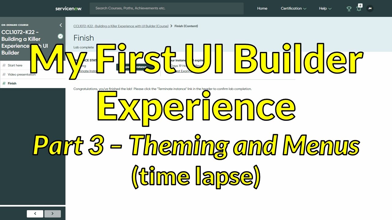 My First UI Builder Experience - Part 3 - Theming and Menus