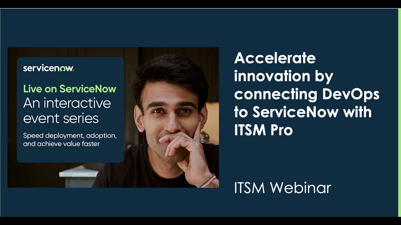 Accelerate innovation by connecting DevOps to ServiceNow with ITSM Pro