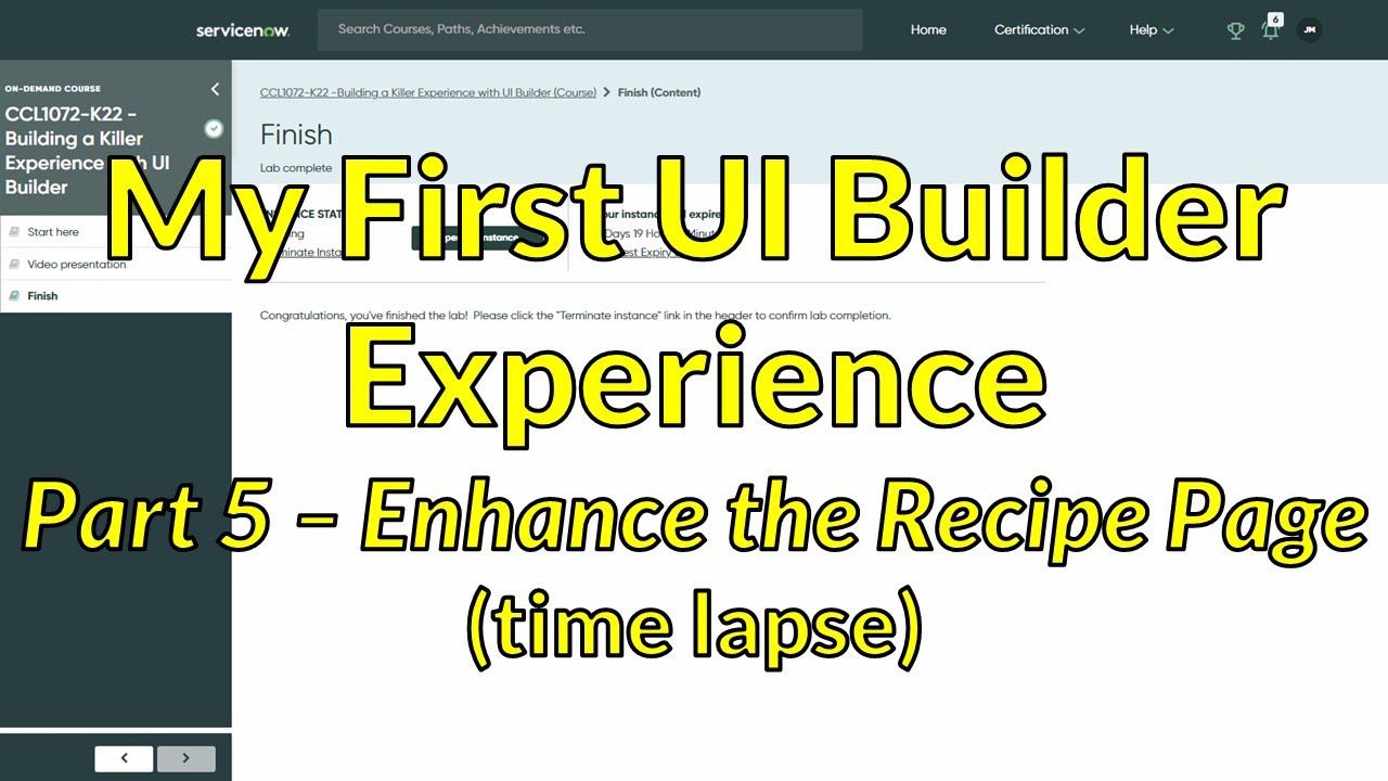 My First UI Builder Experience - Part 5 - Enhance the Recipe Page
