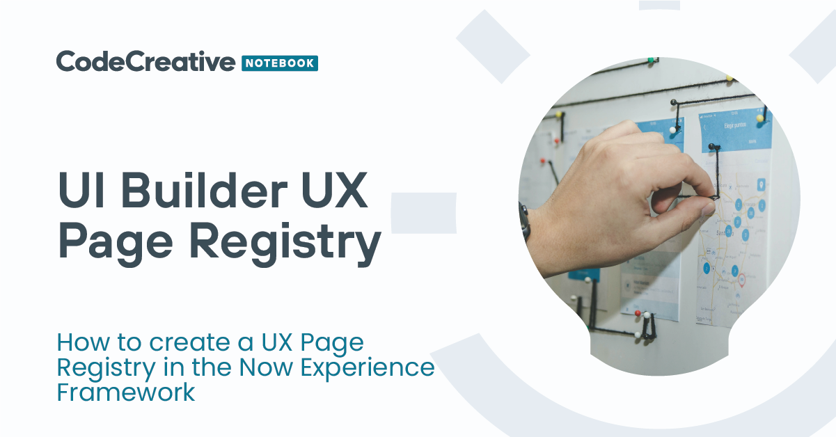UI Builder: Create UX Page Registry