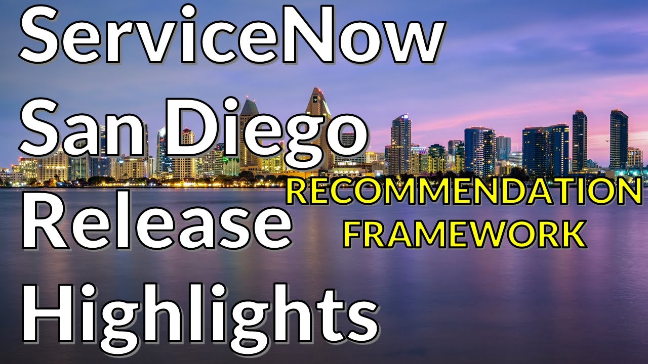 ServiceNow Recommendation Framework