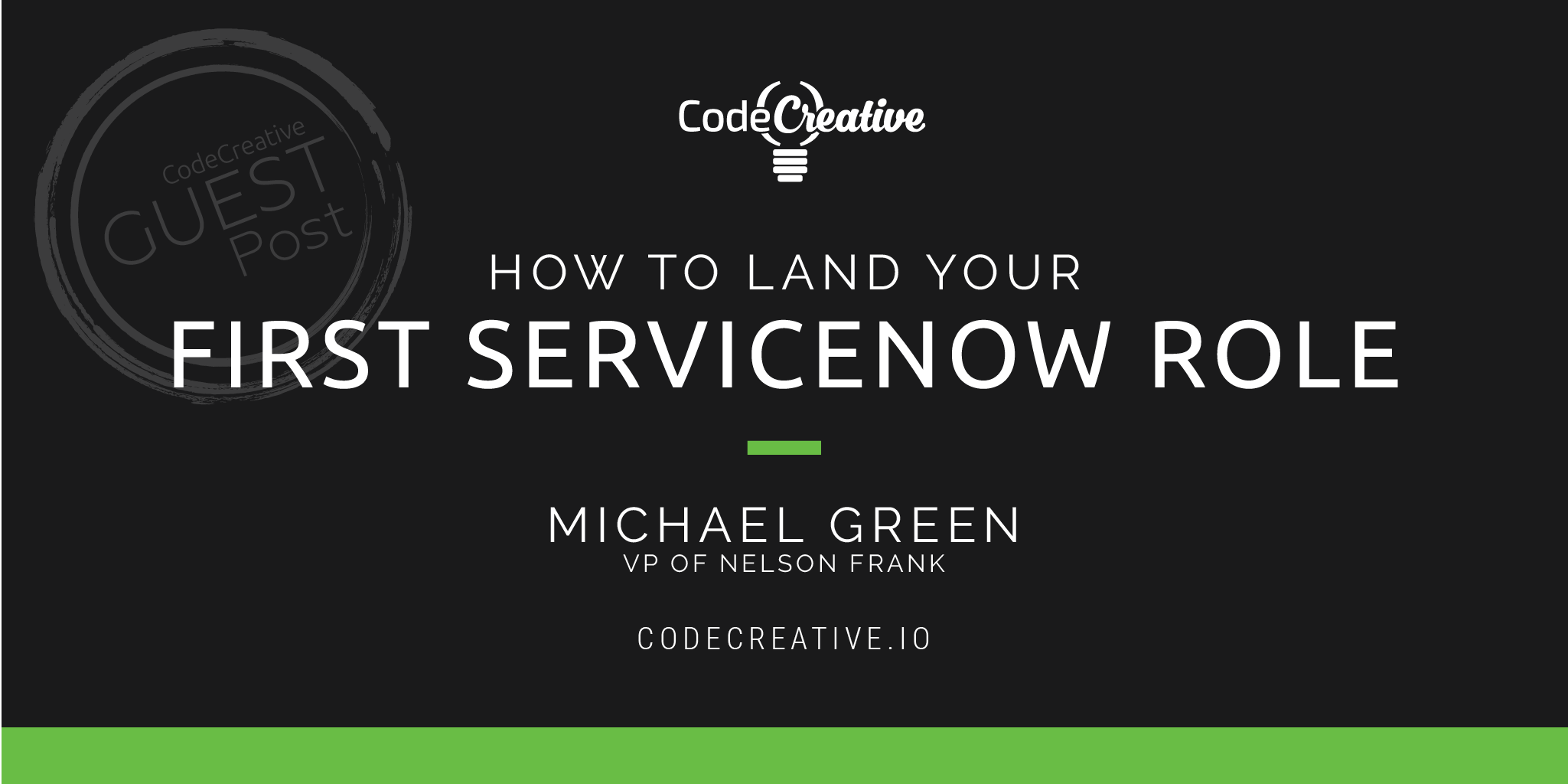 How to land your first ServiceNow role
