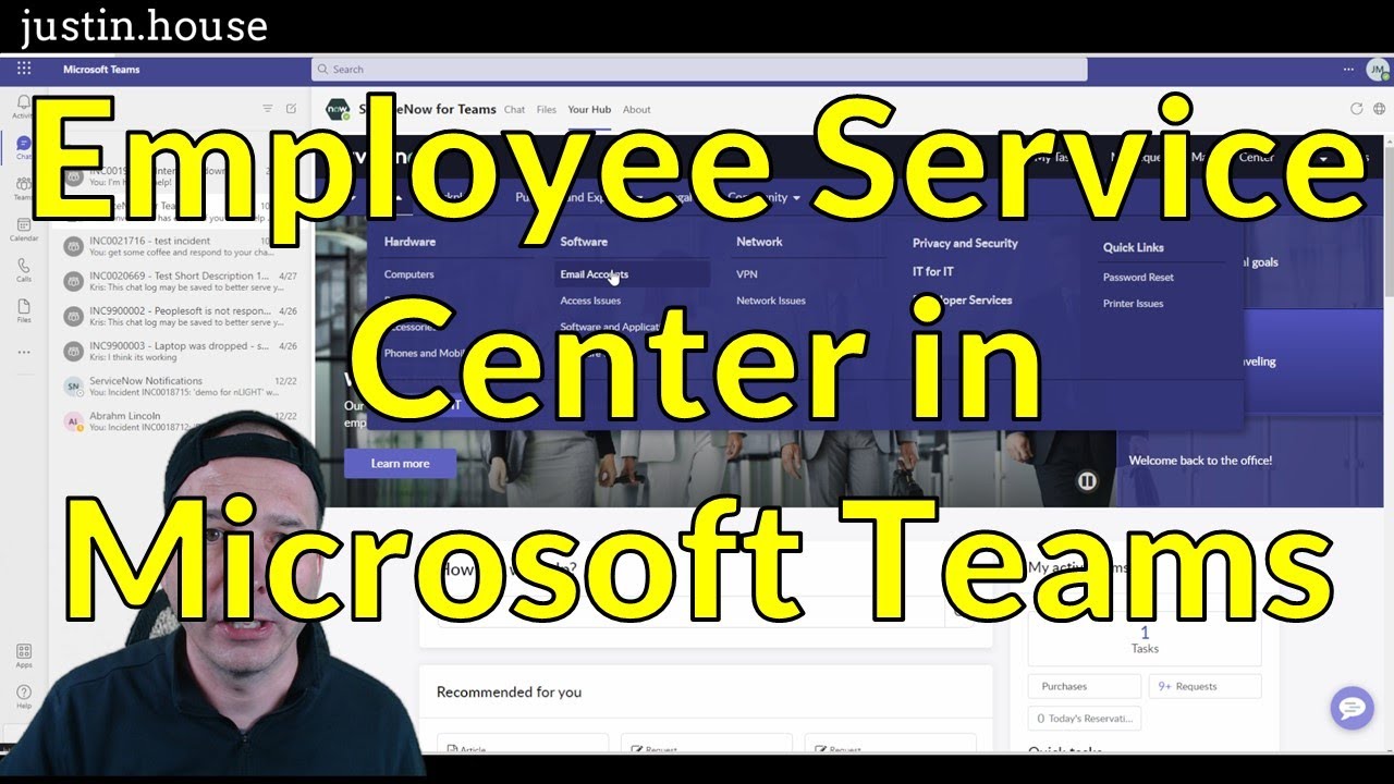 Employee Service Center in Microsoft Teams