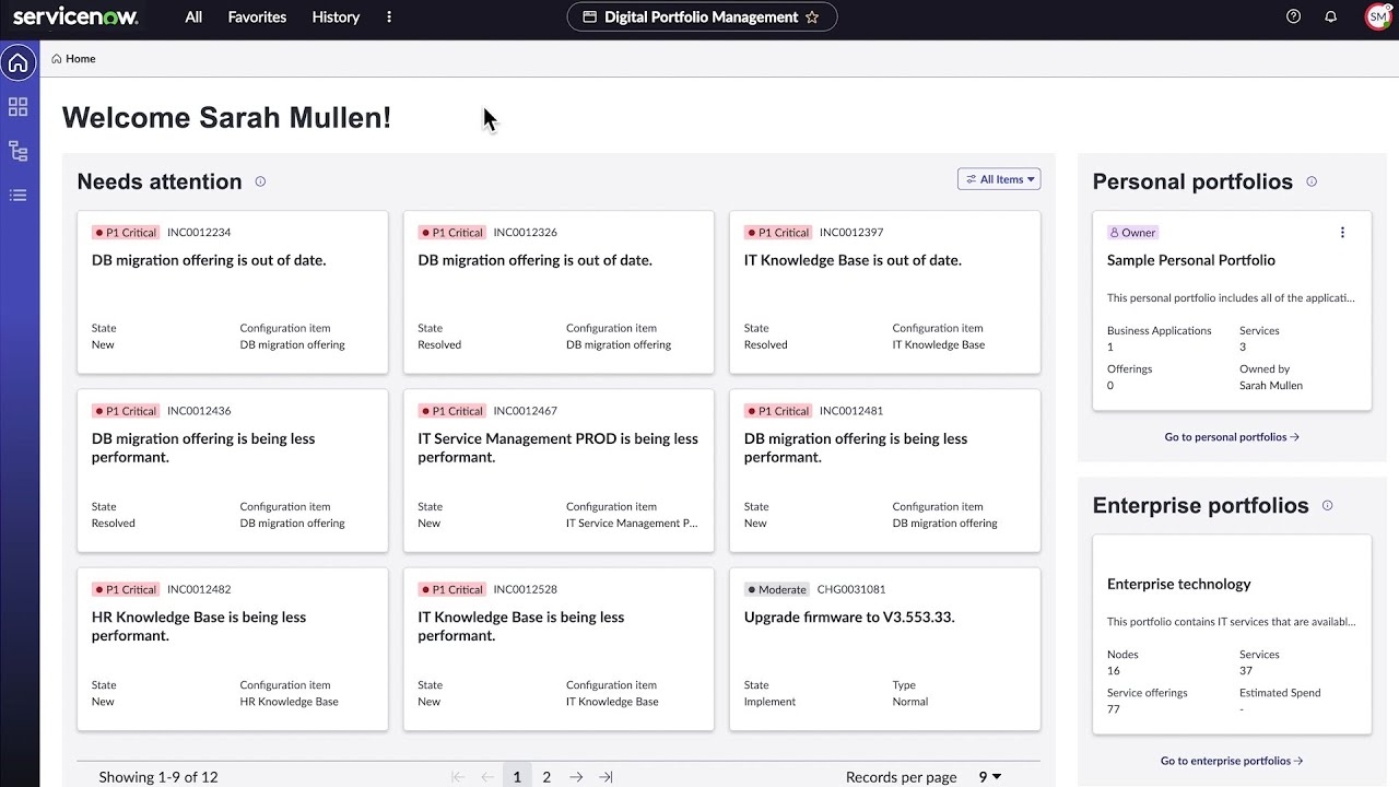 Digital Portfolio Management overview