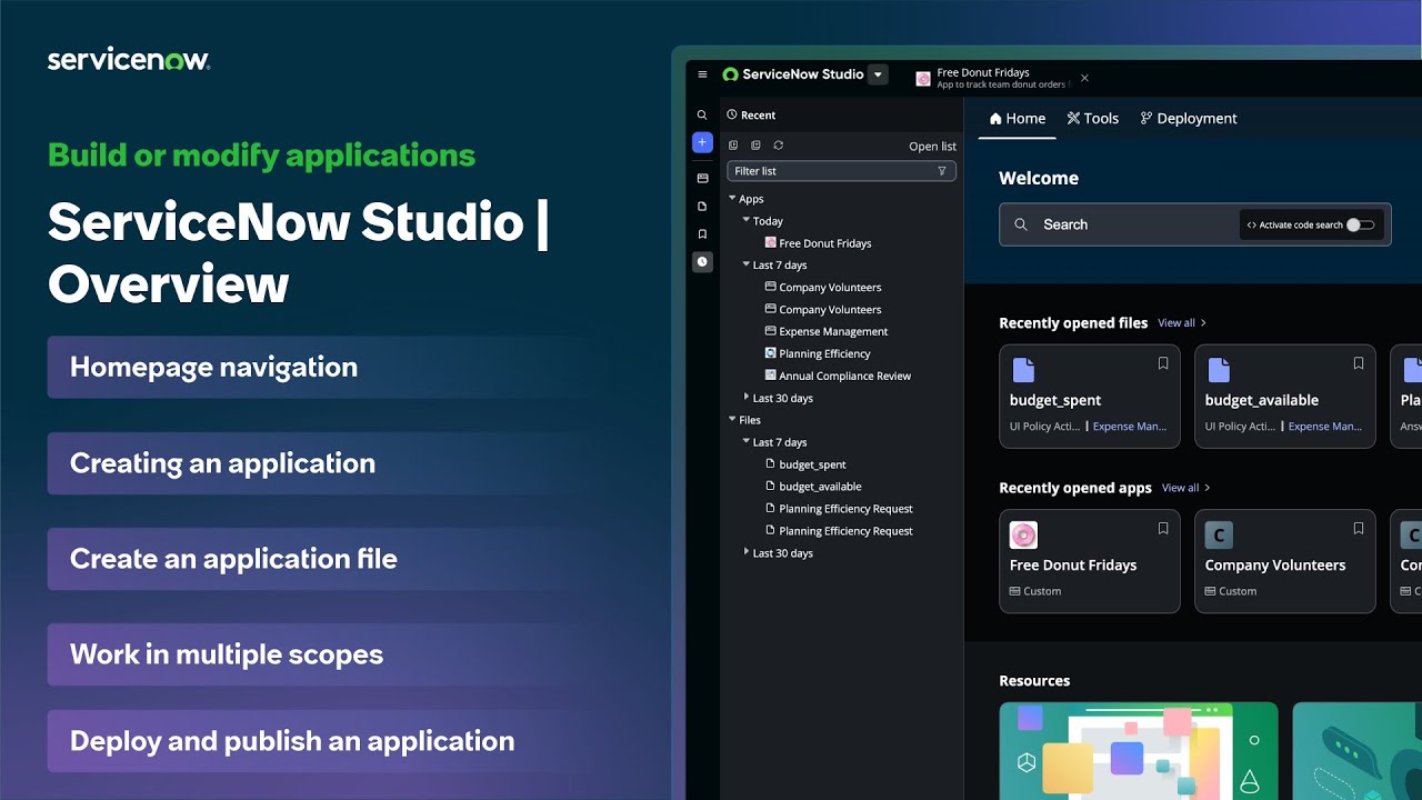 ServiceNow Studio | Overview